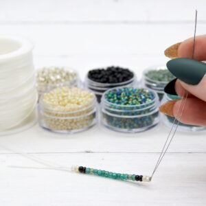 7000 PCS Glass Seed Beads for Jewelry Making, 12 Colors